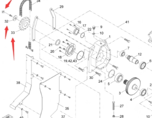 刮板上链轮4610062246